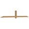 Ekena Millwork Eugene Smooth Timber Gable Bracket, Western Red Cedar, 108"W x 18"H x 3 1/2"D x 3 1/2"F, 4/12 Pitch GBW108X18X0404EUG00SWR - alternate 4